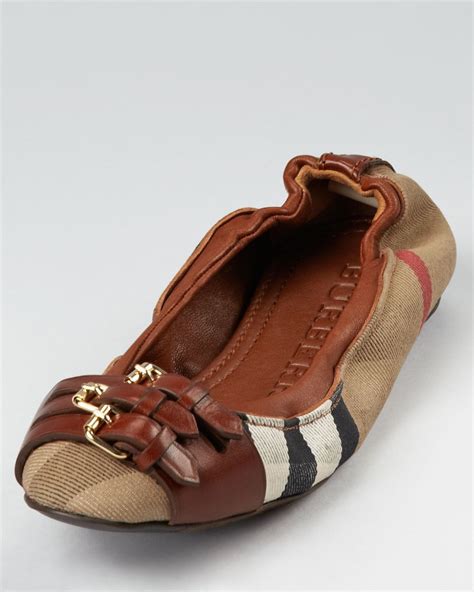 burberry flats women's